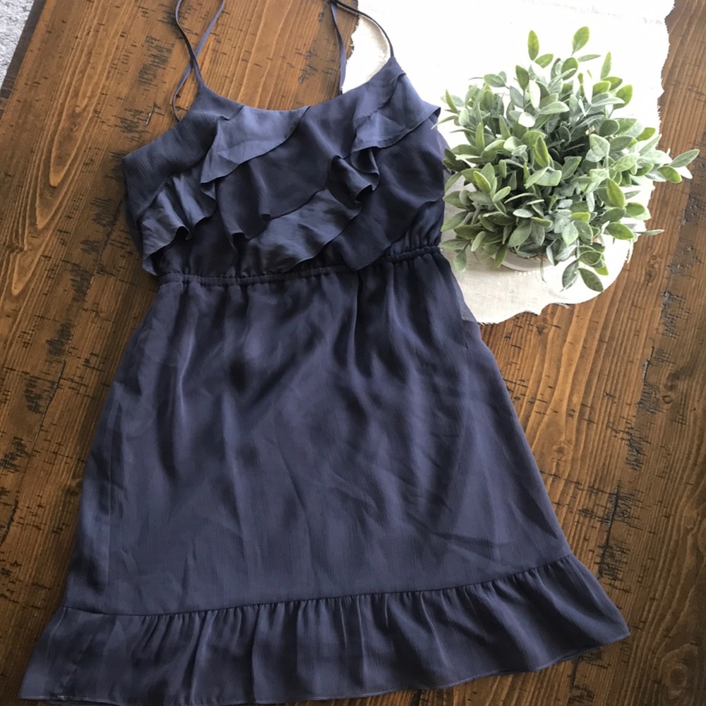 Ruffle Top Navy Sundress (EUC)